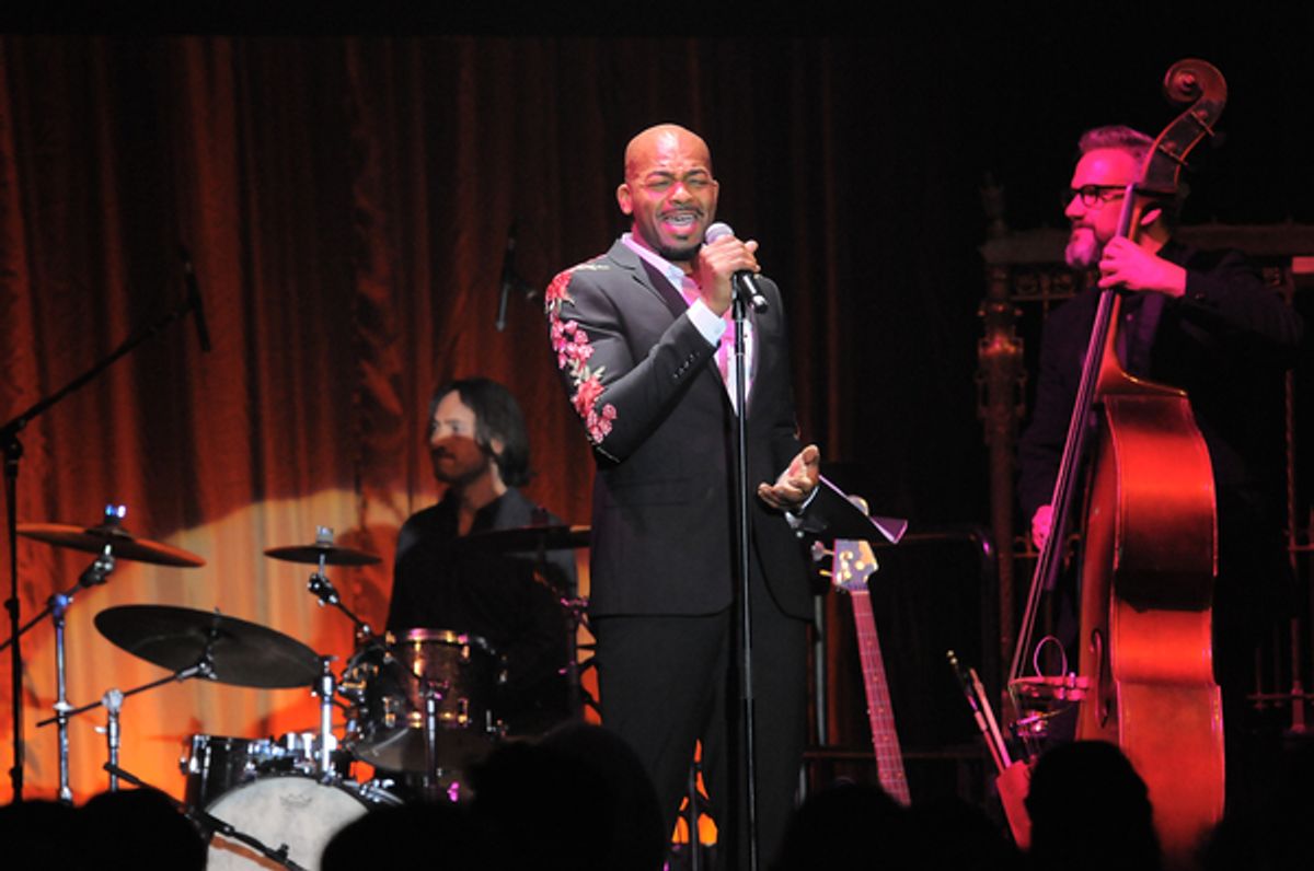 Brandon Victor Dixon performing at 