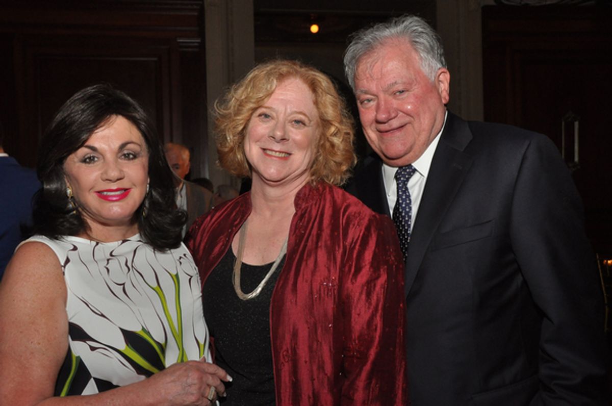 Broadway League President Charlotte St. Martin, TDF Executive Director Victoria Bailey, Shubert Organization President Robert Wankel at 