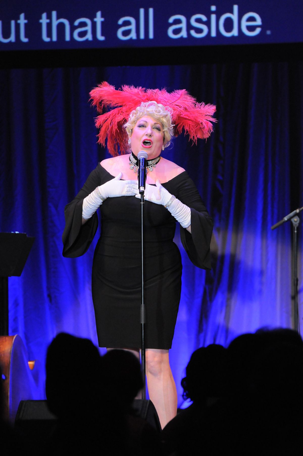 Forbidden Broadway parody of Bette Midler in â€"Hello, Dolly!â€ at 
