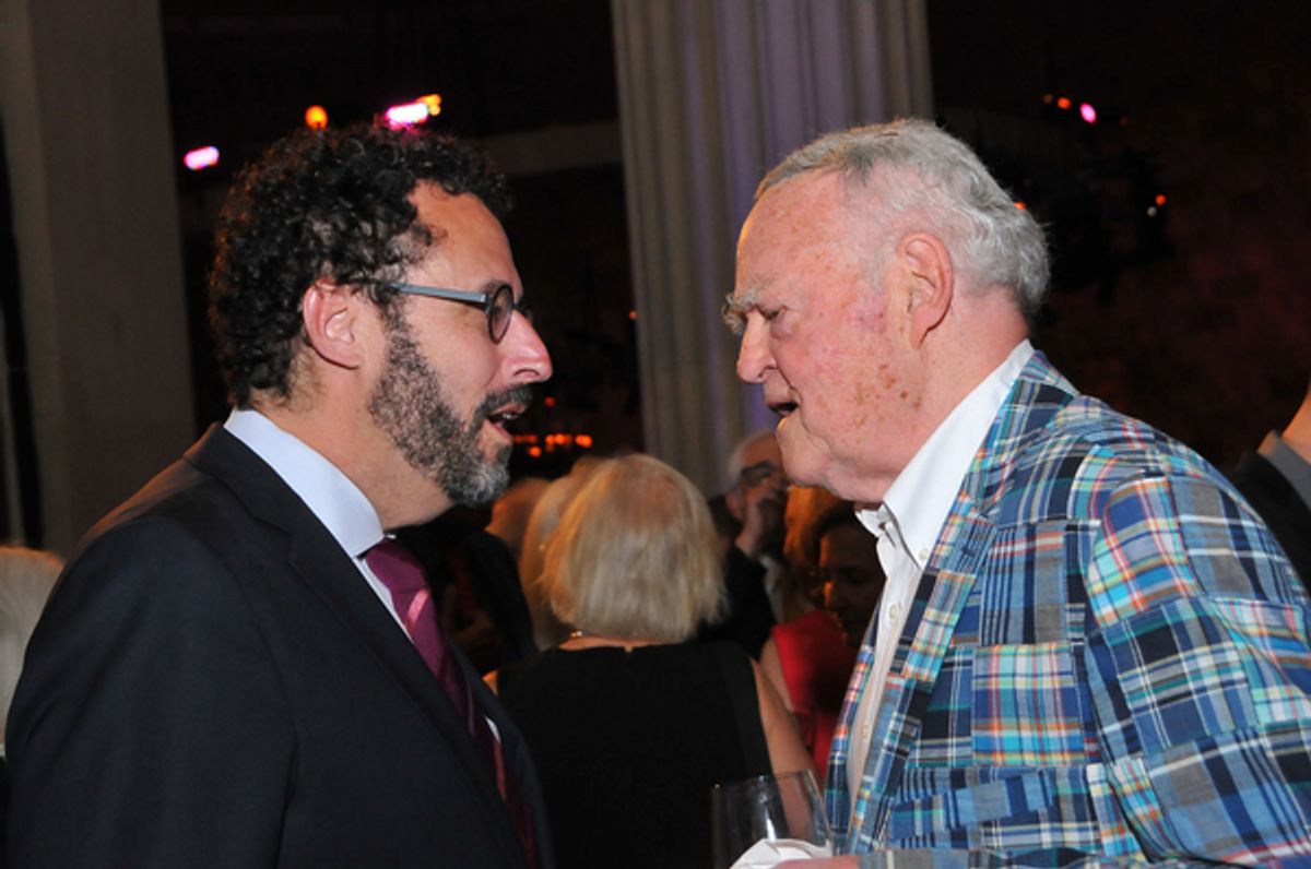 Tony Kushner and TDF founder and former chairman, Stephen Benedict at 