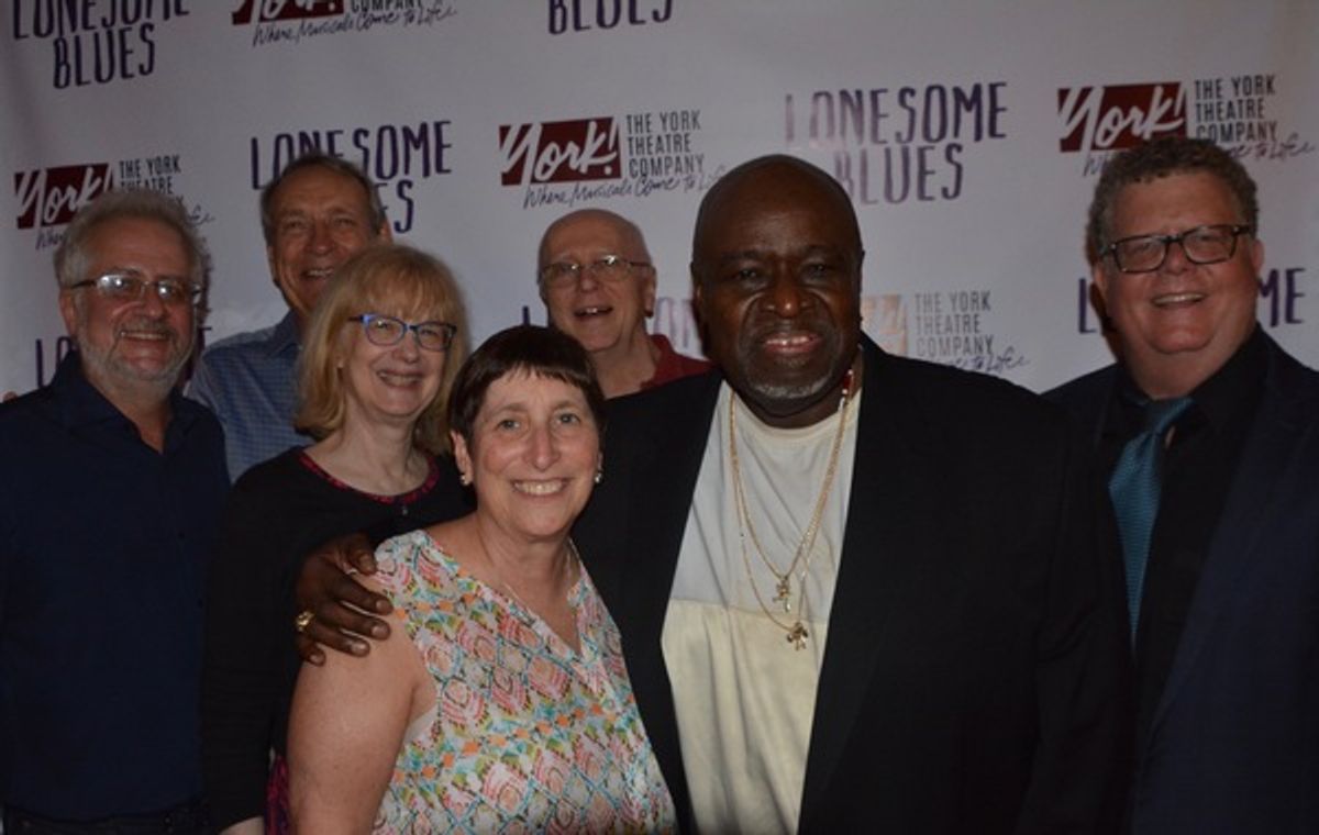 The York Theatre Board of Directors with Akin Babatunde that includes Alan Govenar, W. David MCCoy, Victoria Cundiff, Joan Ross Sorkin, and James Morgan at 