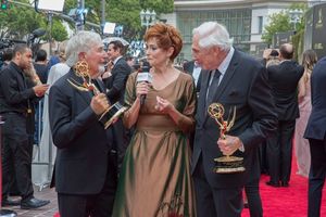  Carolyn Hennesy interviews Sid & Marty Krofft on the Daytime EmmyÂ® Awards Red Car Photo