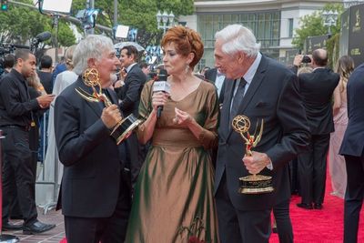  Carolyn Hennesy interviews Sid & Marty Krofft on the Daytime EmmyÂ® Awards Red Car Photo
