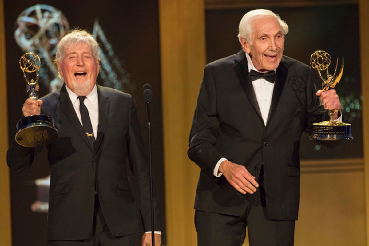 Sid & Marty Krofft accept their Daytime Lifetime EmmyÂ® Awards from NATAS at 