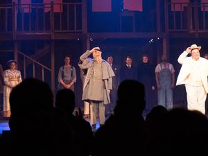 Jessica Ordaz, Tyler Miclean, Robert W. Laur, Davis Gaines, Jeff Skowron, Chelle Denton, Rufus Bonds Jr., and E.E. Bell @ BroadwayWorld Jessica Ordaz, Tyler Miclean, Robert W. Laur, Davis Gaines, Jeff Skowron, Chelle Dent Photo