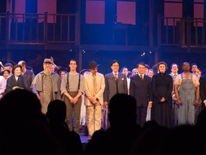 Lisa Dyson, Jeanette Dawson, Robert W. Laur, Tyler Miclean, Benjamin Schrader, Davis Gaines, Jenna Rosen, Jeff Skowron, Renna Nightingale, Chelle Denton, Corky Loupe, Rufus Bonds Jr., and Patrick Batiste Jr. @ BroadwayWorld Lisa Dyson, Jeanette Dawson, Robert W. Laur, Tyler Miclean, Benjamin Schrader, Davis Photo