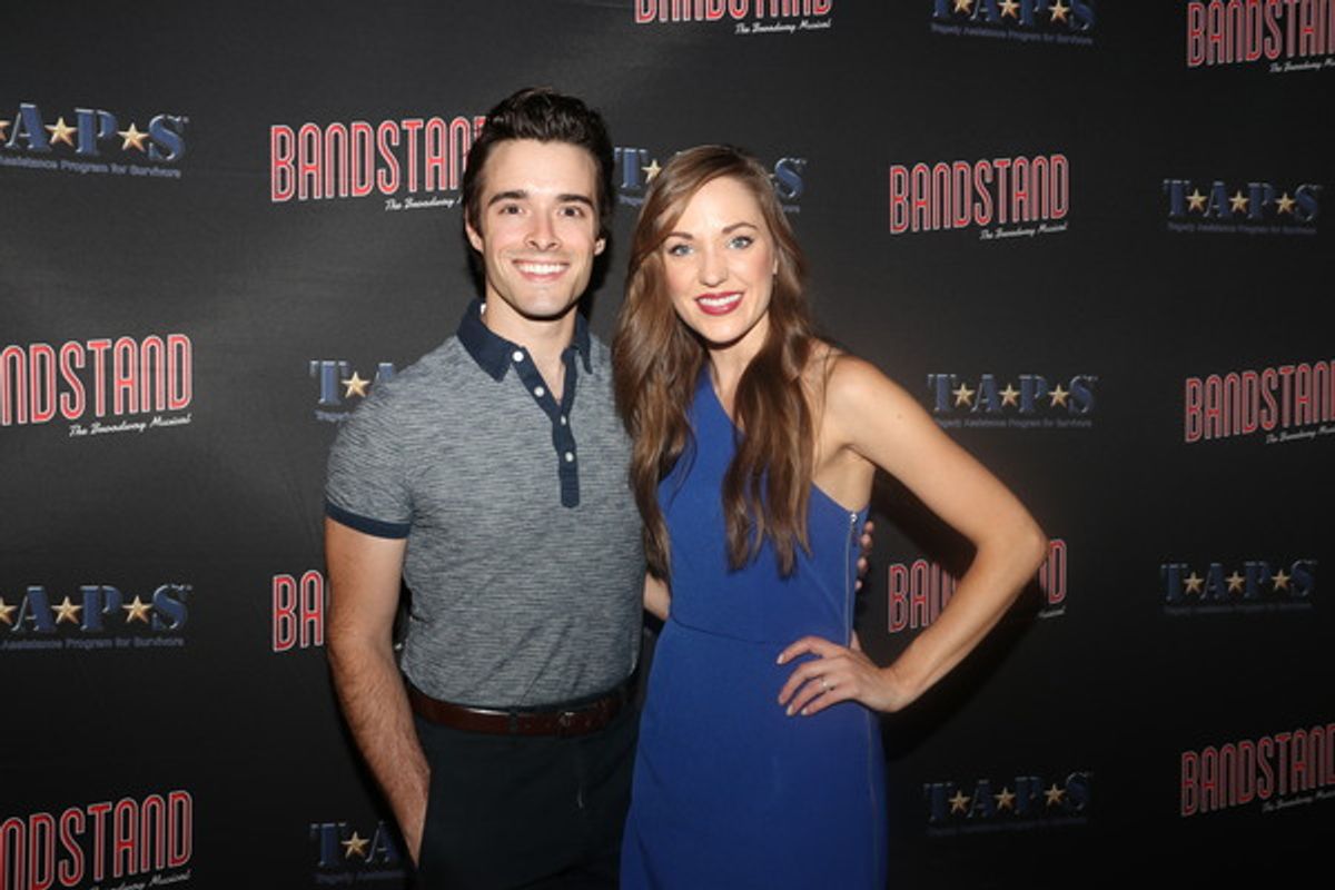Corey Cott and Laura Osnes at 
