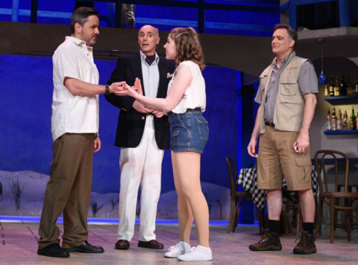 Lindsay Powers as Sophie with D. Ward Ensign as Sam, Stephen Kiersey as Harry, and Karl Kasischke as Bill. at 