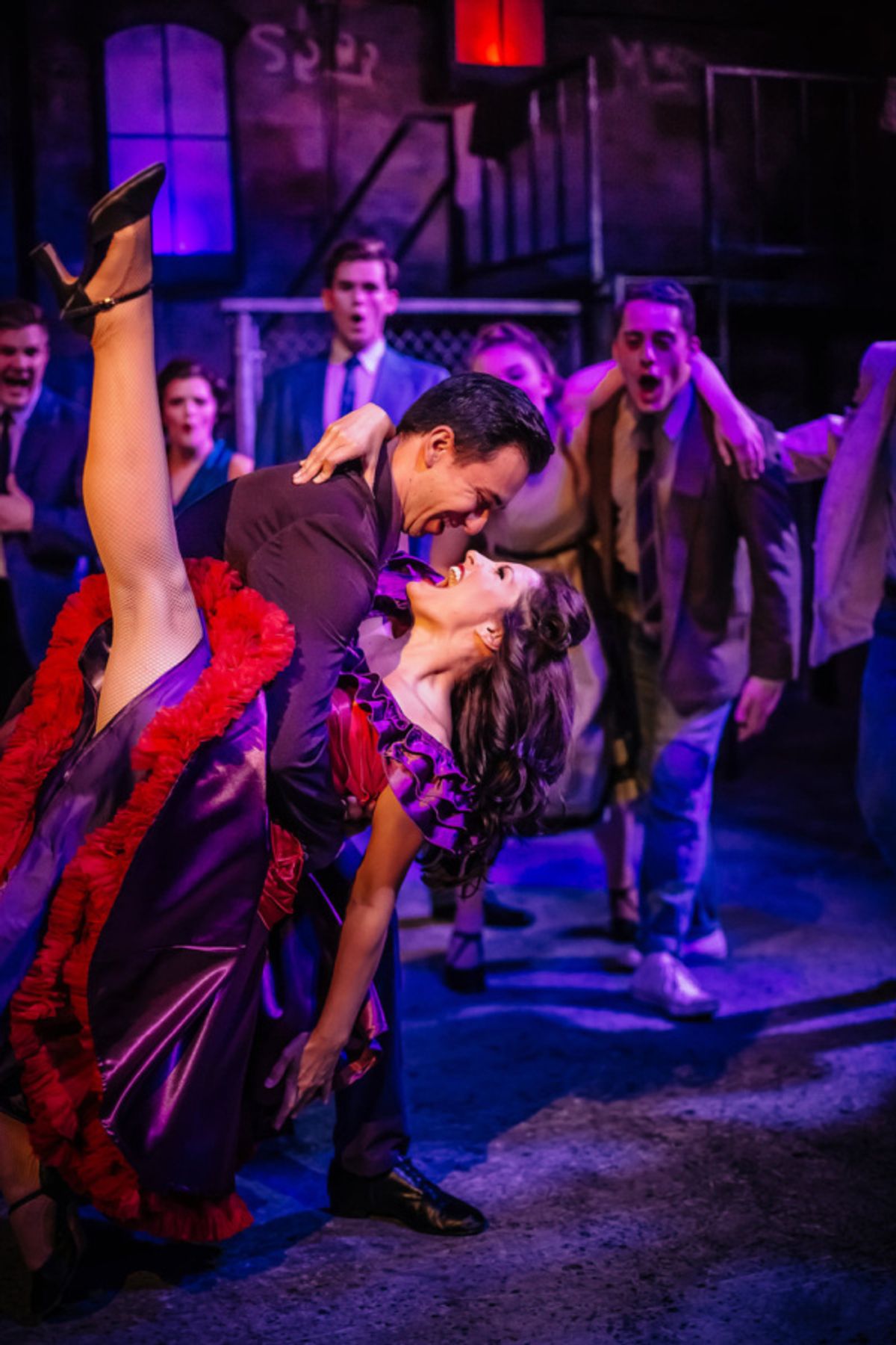 Eric Rivas as Bernardo and Marisa Rivera as Anita at 