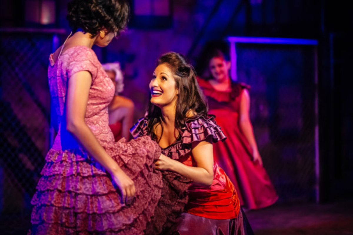 Marisa Rivera as Anita with The Shark Girls at 