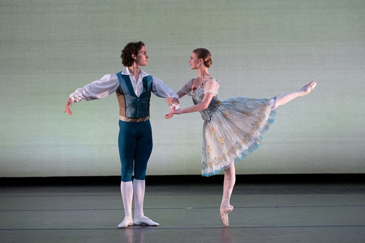 Andreas Kaas and Ida Praetorius of Royal Danish Ballet in August Bournonville's 'The Kermesse in Bruges;' photo Christopher Duggan at 