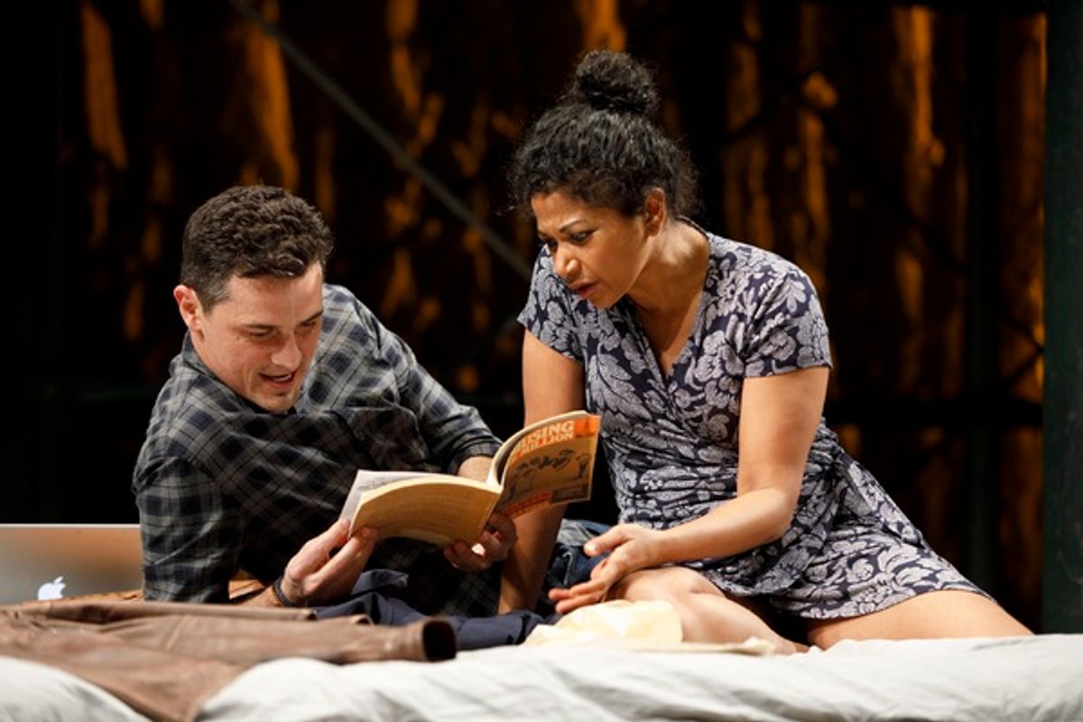 Enver Gjokaj and Rebecca Naomi Jones at 