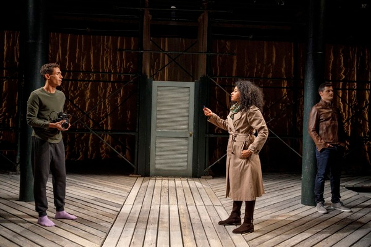 Kyle Beltran, Rebecca Naomi Jones, and Enver Gjokaj at 