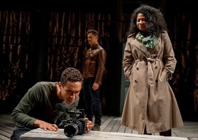 Kyle Beltran, Enver Gjokaj, and Rebecca Naomi Jones Photo