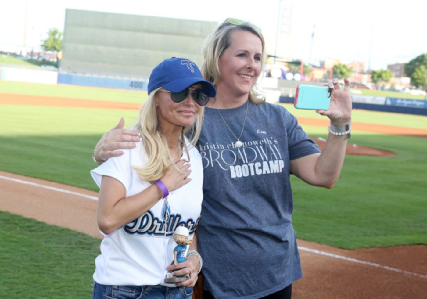 Photo Flash: Kristin Chenoweth Throws The First Pitch And Gets Her Bobblehead Photo Flash: Kristin Chenoweth Throws The First Pitch And Gets Her Bobblehead Image