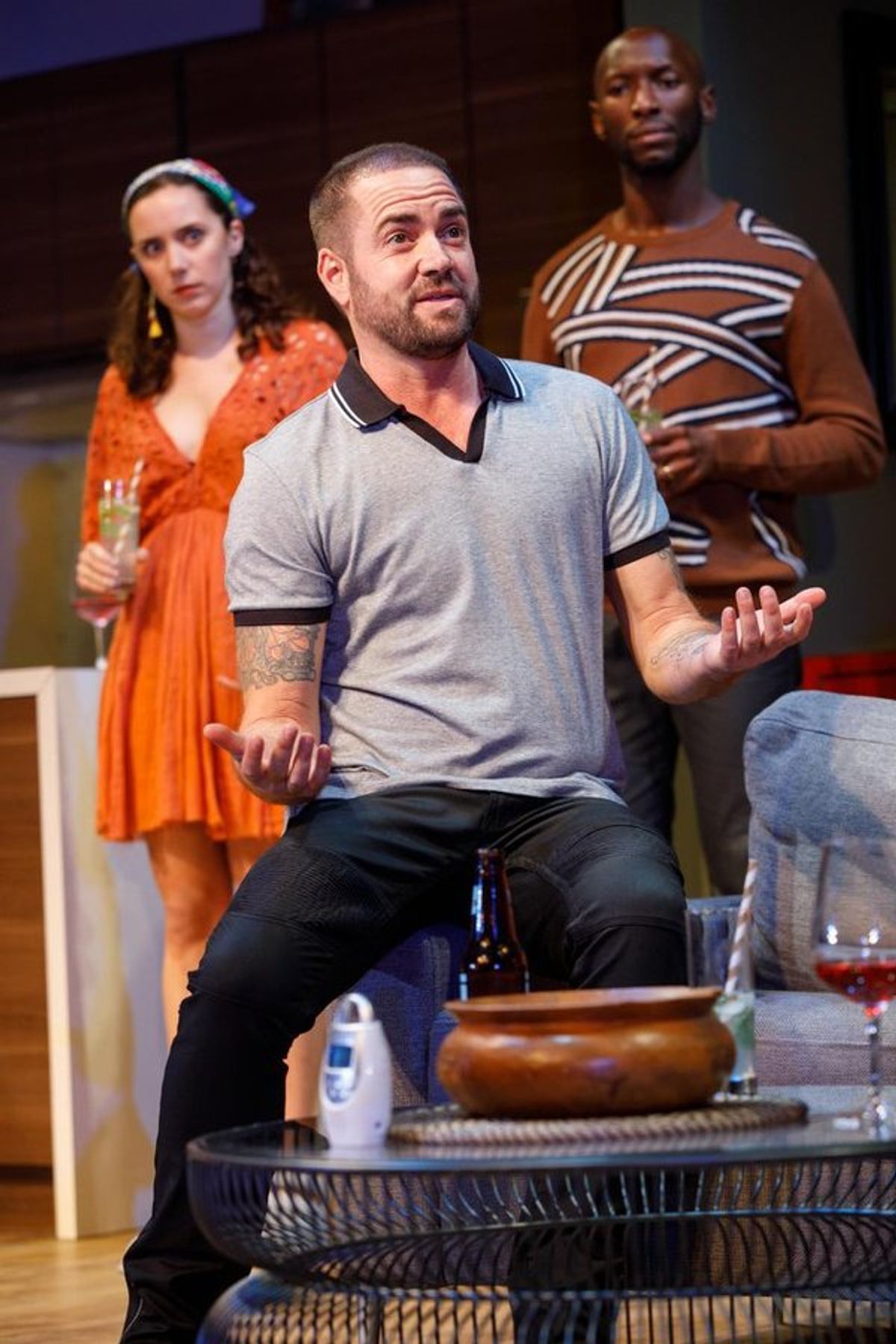 Talene Monahon, Ian Harvie, and Phillip James Brannon at 