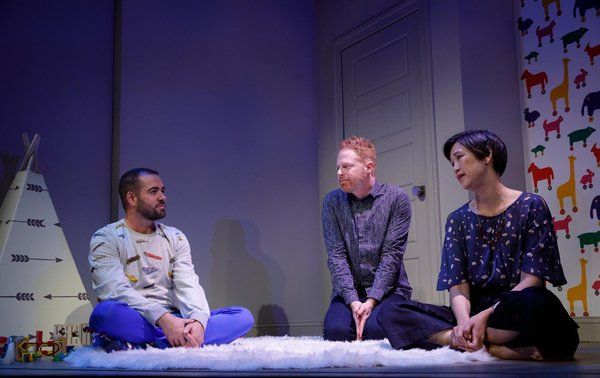 Ian Harvie, Jesse Tyler Ferguson, and Cindy Cheung Photo