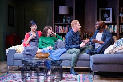 Cindy Cheung, Dolly Wells, Jesse Tyler Ferguson, and Phillip James Brannon Photo