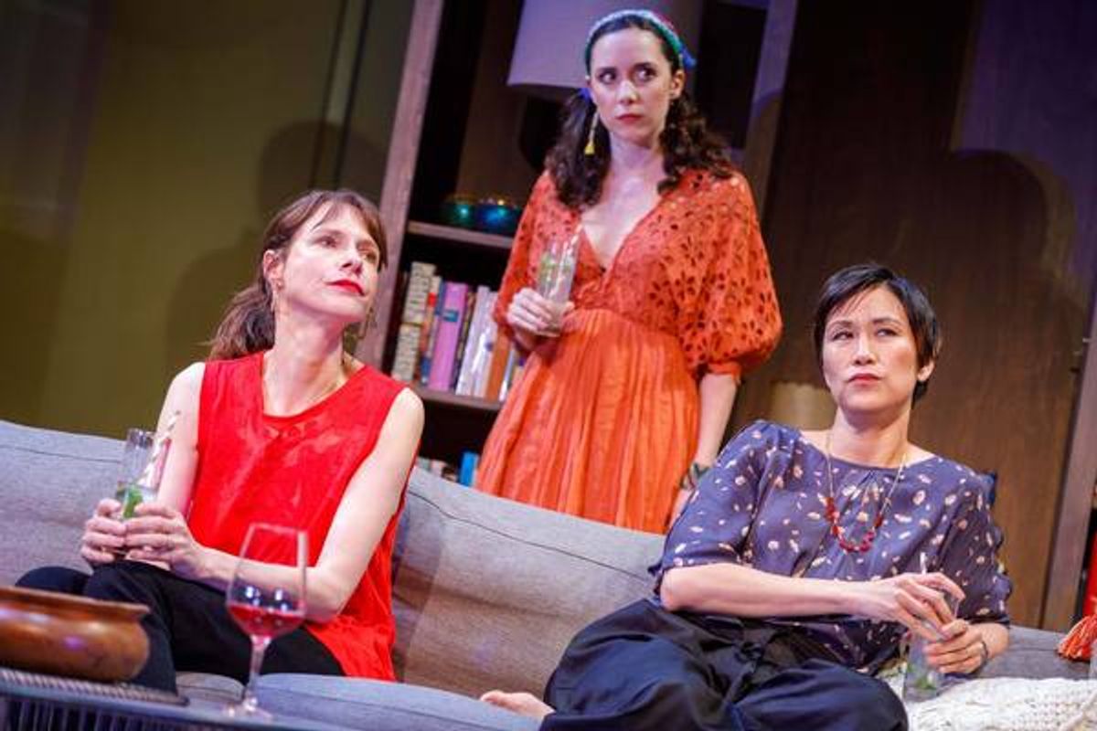 Dolly Wells, Talene Monahon, and Cindy Cheung at 