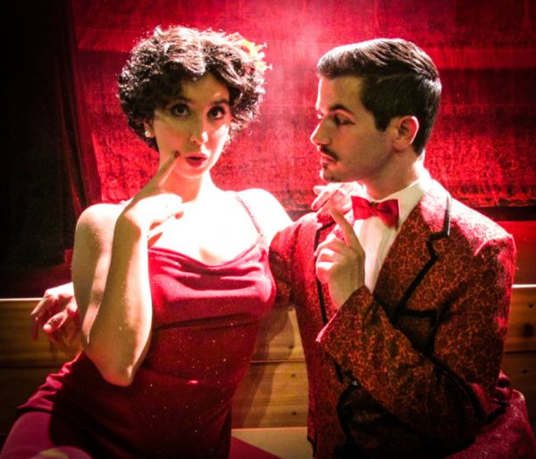 Katherine Winter as Lola and Thomas Dieter as Applegate  in Woodstock Playhouse's pro Photo