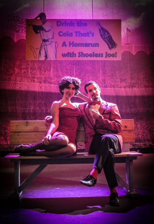 Katherine Winter as Lola and Thomas Dieter as Applegate  in Woodstock Playhouse's pro Photo