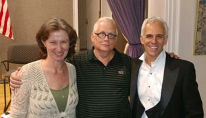 Director Anne Connolly, Playwright Kevin J. Alcock, and Actor Neal Mayer, the team be Photo