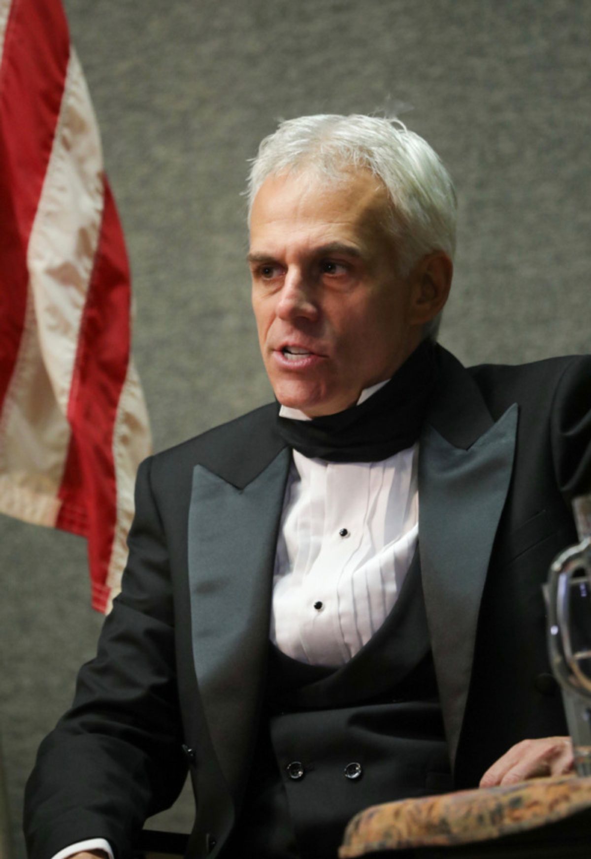 Neal Mayer as President James K. Polk in Who is James K. Polk? by Kevin J. Alcock. Photo by Alejandro Gomez at 