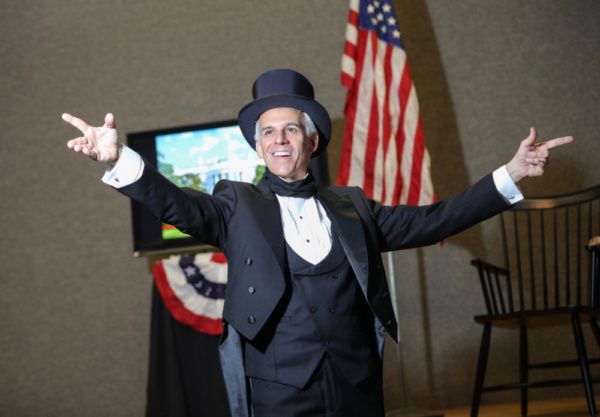 Neal Mayer as President James K. Polk in Who Is James K. Polk? by Kevin J. Alcock. Ph Photo