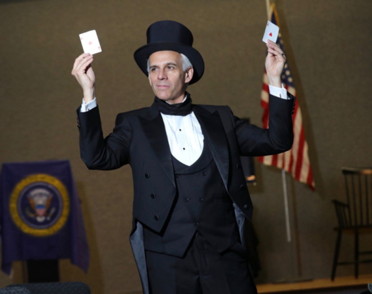 Neal Mayer as President James K. Polk in Who is James K. Polk? by Kevin J. Alcock. Photo by Alejandro Gomez at 