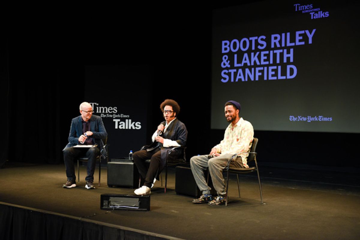 Logan Hill, Boots Riley, Lakeith Stanfield at 