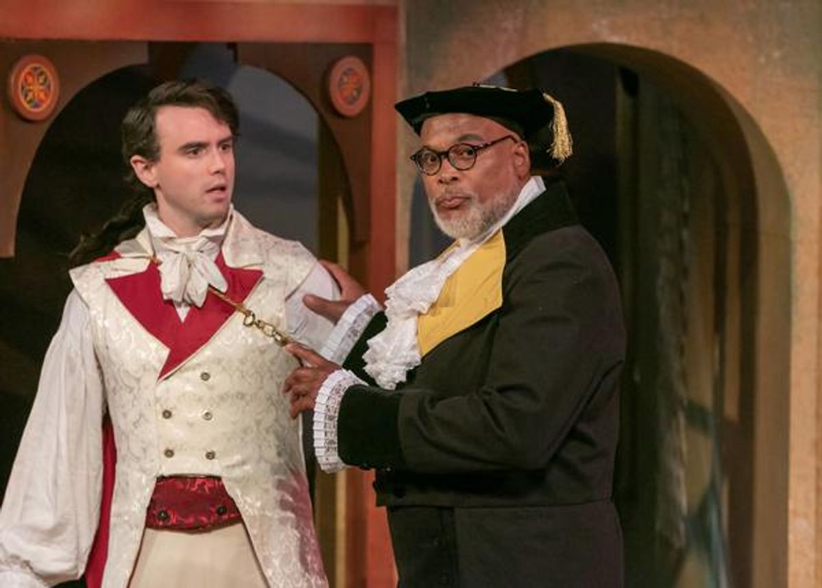  Russell Sperberg as Silvio and Raphael Nash Thompson as Dottore Lombardi. at 