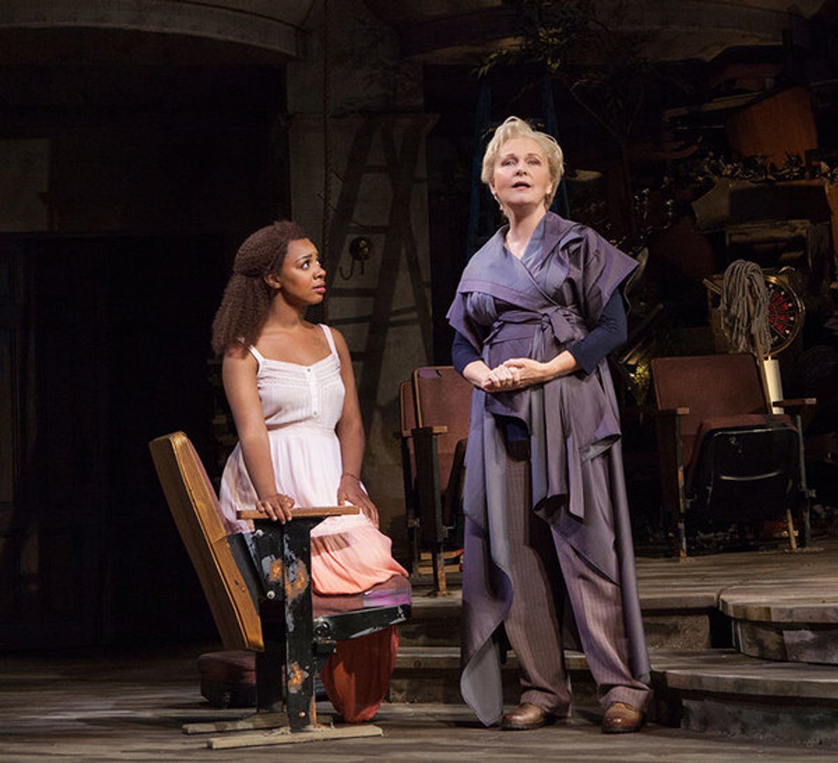 (from left) Nora Carroll and Kate Burton at 