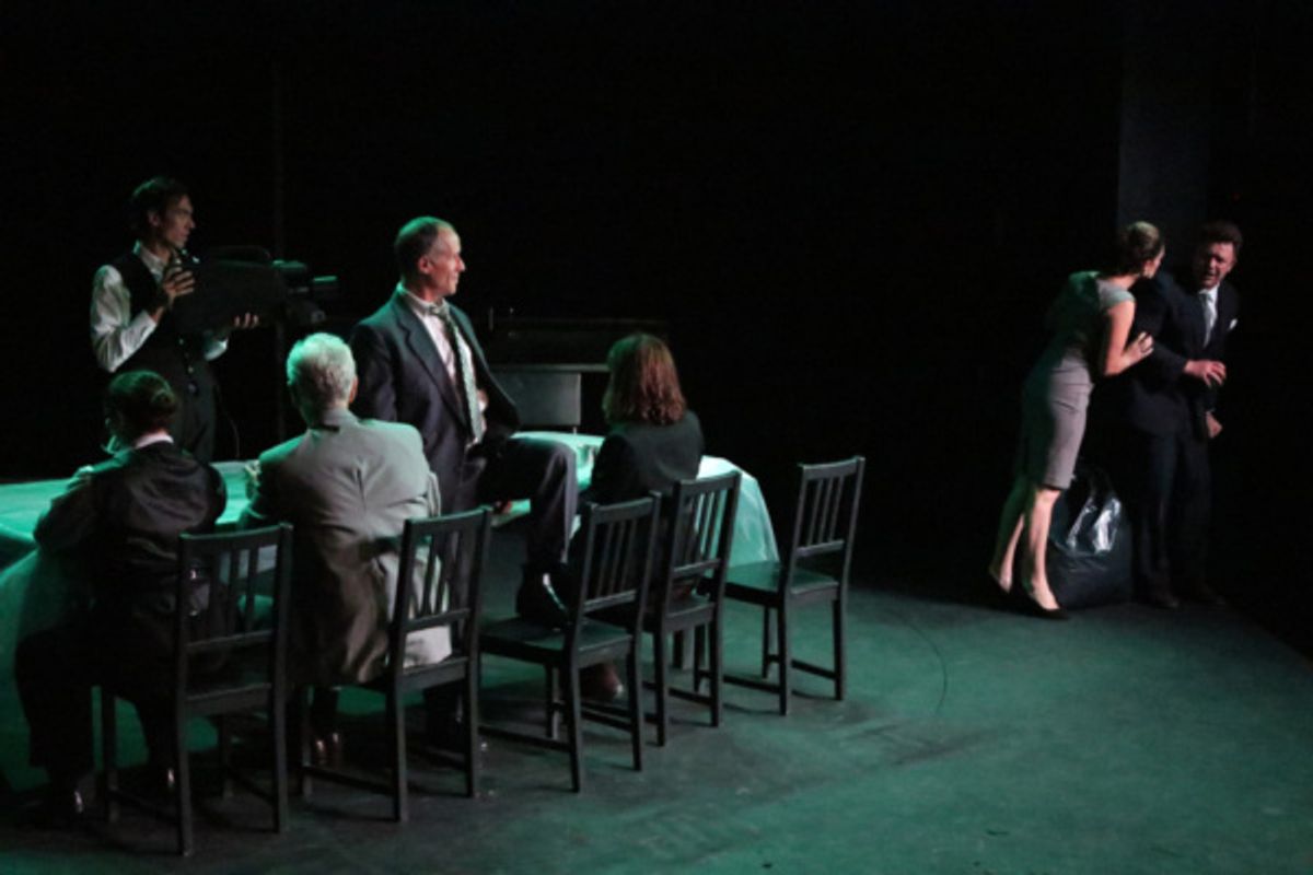 Connor Berkompas, Mark Piatelli, Amanda Zarr and Brock Milhorn at 