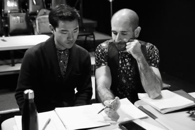 Playwright Daniel K. Isaac and Director Carlos Armesto Photo