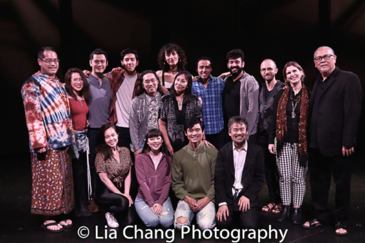 Sitting: Katie Lee Hill, Megan Masako Haley, Paolo Montalban, David Henry Hwang. Standing: Kate Rigg, Karl Josef, Kim Fischer, Aaron L. Morishita, Debbie Christine, Jorja Brown, Debbie Christine, Fran at 