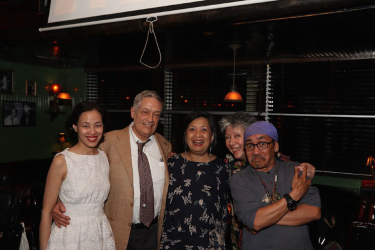 Lia Chang, Jorge Ortoll, Mia Katigbak, Jessica Hagedorn and Jojo Gonzalez. Photo by Marinda Anderson at 