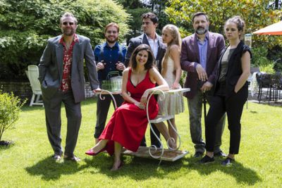 Photo Credit: George McClintock 
Cast from left to right
Donal Brophy, Jay William Th Photo