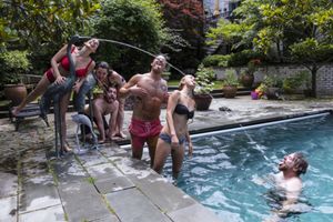 Photo Credit: George McClintock
Cast From Left to Right:
Allison Threadgold, Mary Ruth Baggott, Jay William Thomas, Olivier Renaud, Tana Sirois, Donal Brophy @ BroadwayWorld Photo Credit: George McClintock
Cast From Left to Right:
Allison Threadgold, Mary R Photo