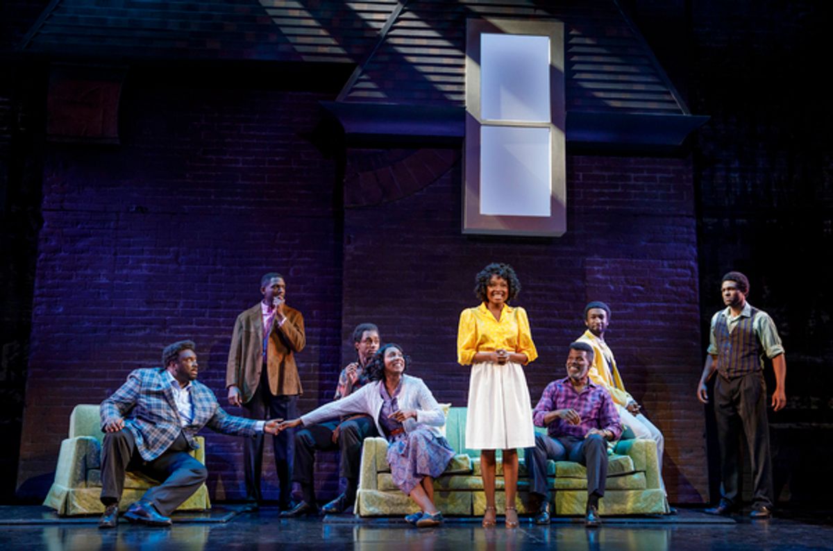  Brad Raymond as Ronald Winans, Matthew Griffin as Carvin Winans, Jay McKenzie as Michael Winans, Nita Whitaker as Mom Winans, Loren Lott as CeCe Winans, Milton Craig Nealy as Pop Winans, Donald Webber Jr. as BeBe Winans, and Jarran Muse as Marvin Winans, at 