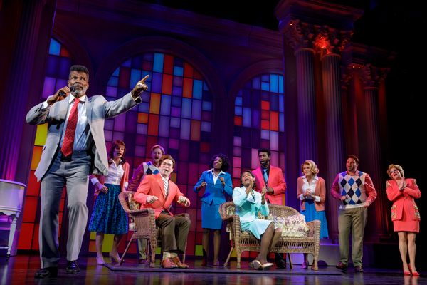 Milton Craig Nealy as Pop Winans, with members of the Company, in BORN FOR THIS â€ Photo