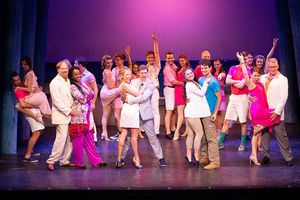 The cast of MAMMA MIA! now playing at Theatre By The Sea thru July 21, 2018. Photos b Photo