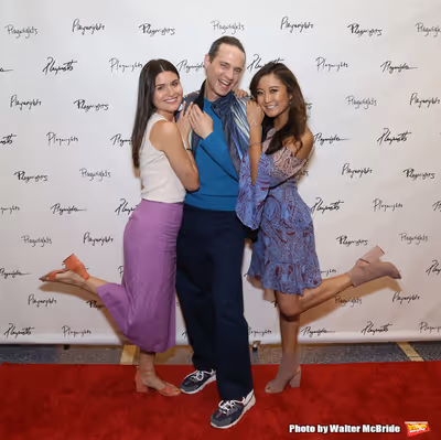 Phillipa Soo, Jordan Roth and Ashley Park Photo