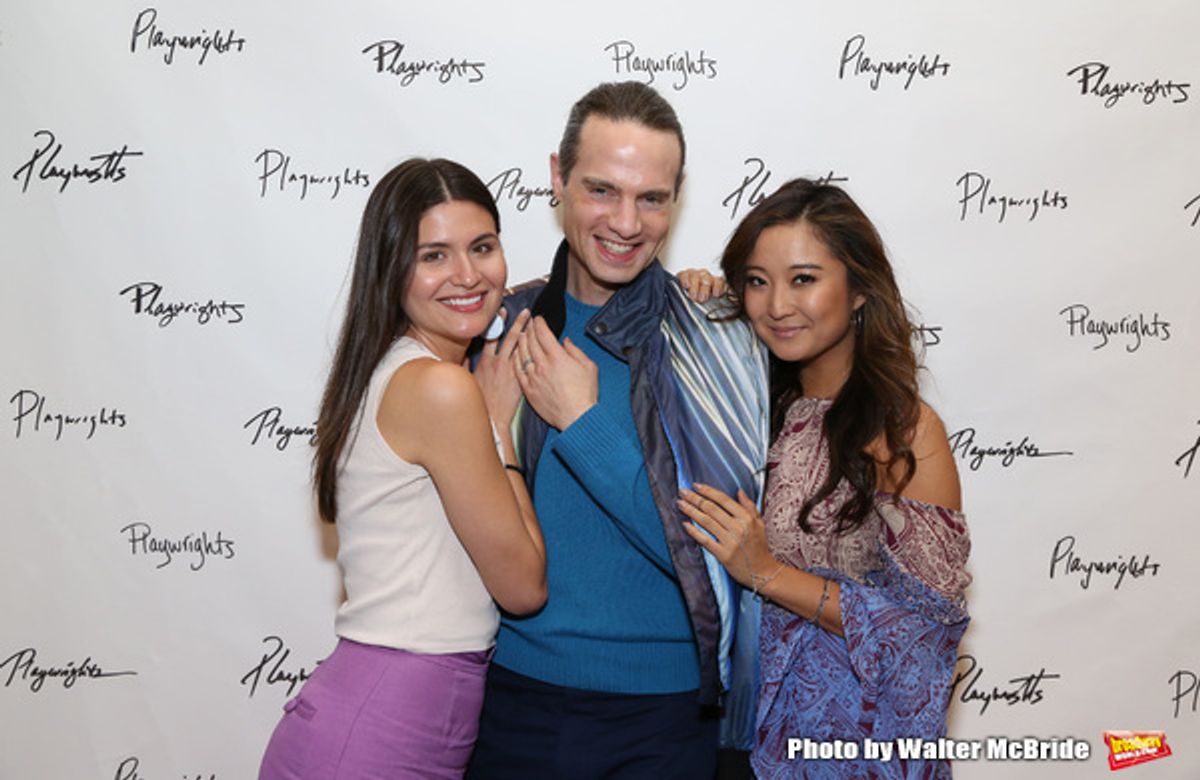Phillipa Soo, Jordan Roth and Ashley Park at 