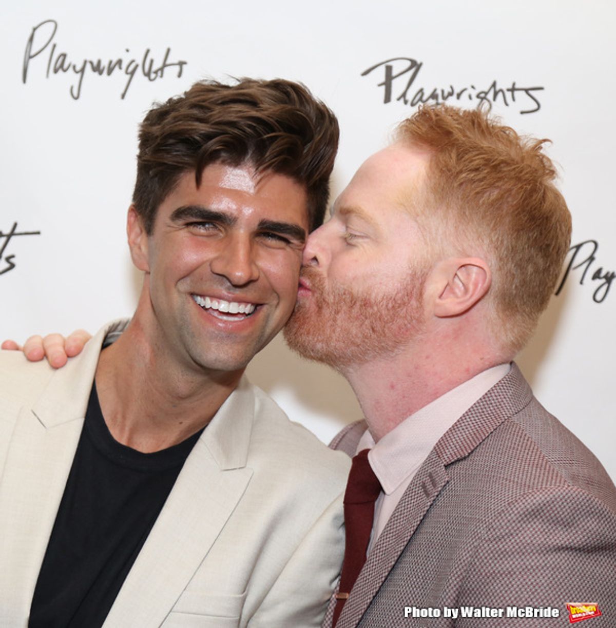 Justin Mikita and Jessie Tyler Ferguson at 