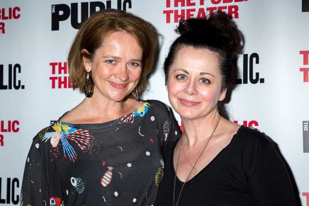 Poppy Miller, Geraldine Hughes at 