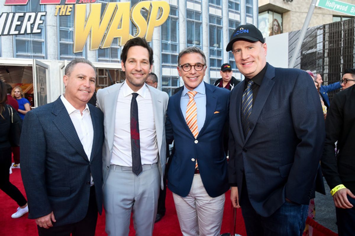 Alan Bergman; Paul Rudd; Ricky Strauss; Kevin Feige at 