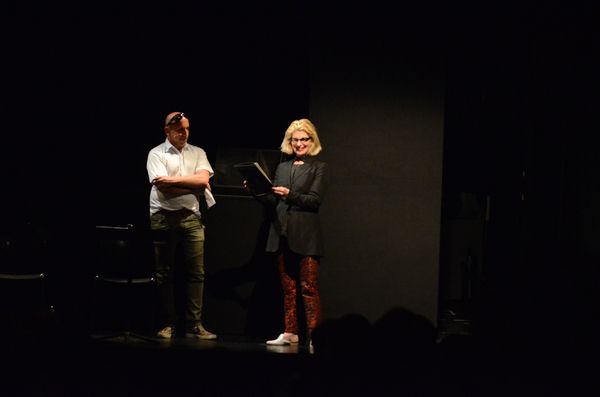 Scott Elliott and Carla Hoke-Miller, Director of Theatre Programs and Partnerships at Photo