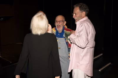 Larry Kramer and guests Photo