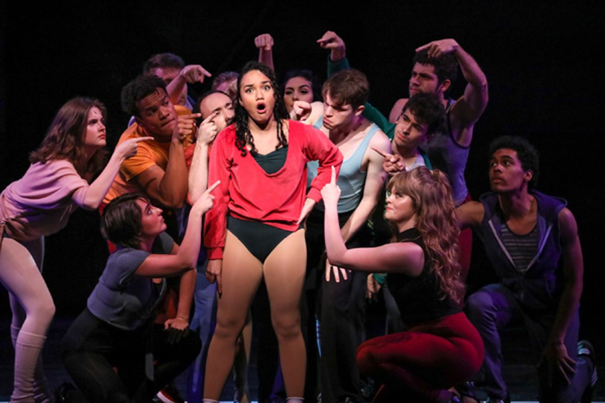  Nisa Mercado as Diana Morales and the cast of Heritage Theatre Festivalâ€™s A Chorus Line at 
