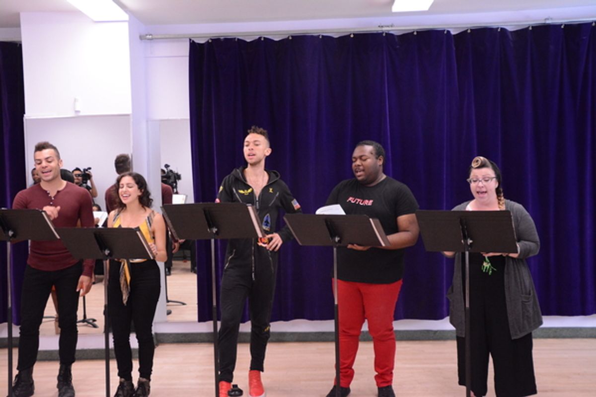 -Cooper Howell, Laura Nicole Harrison (Book. Music and Lyrics), Jordon Bolden, Brandon L. Armstrong and Jessie Alagna at 